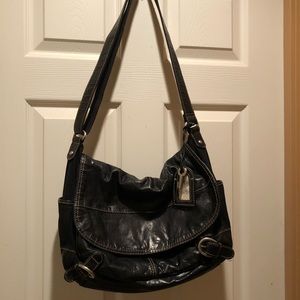 Black Fossil Crossbody Bag